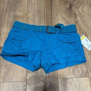 Bongo belted car juniors algiers blue shorts size 3 NWT